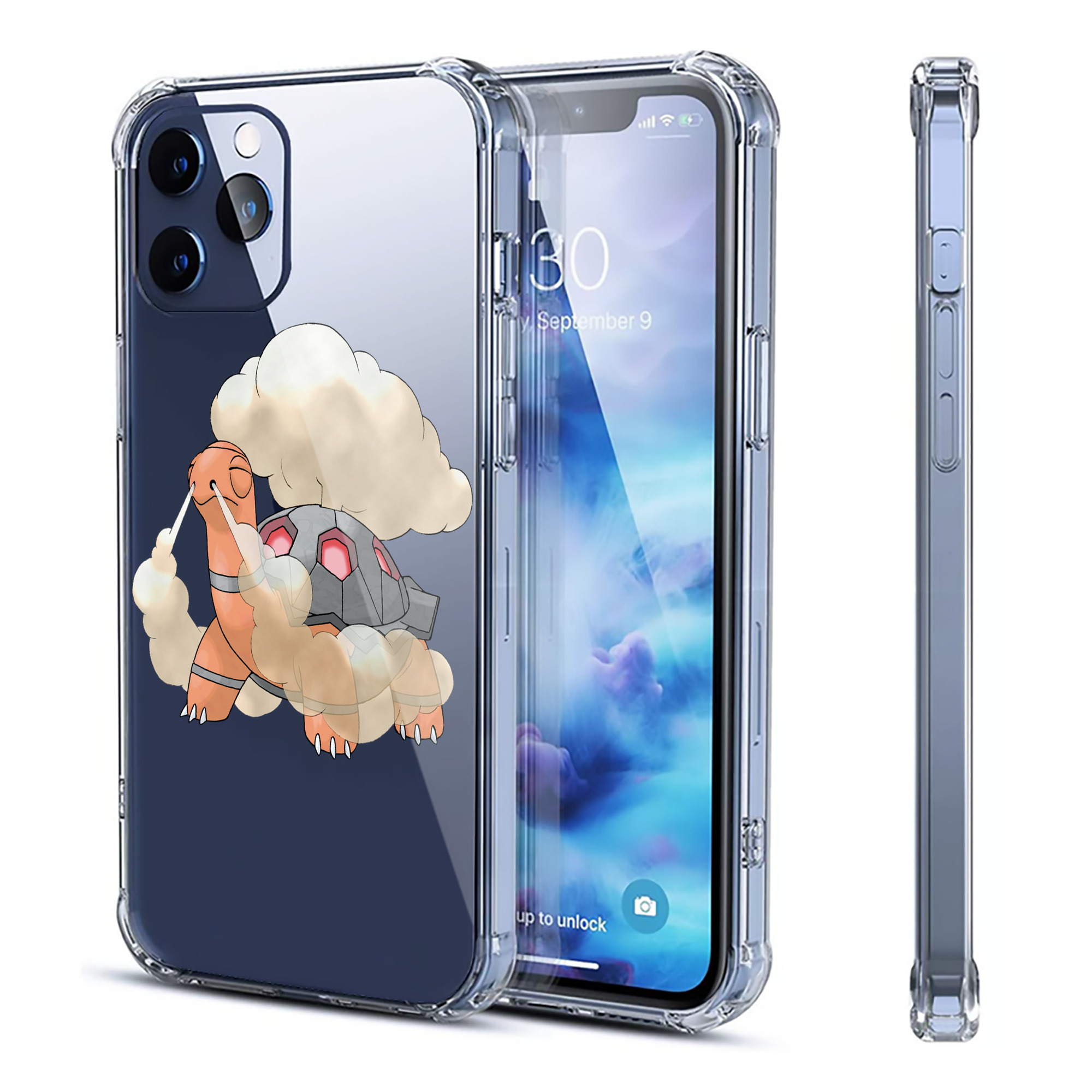 （画像用） ポケットモンスター Pokémon 【iPhone 12シリーズ対応】透明スマホケース（クリアソフトケース）